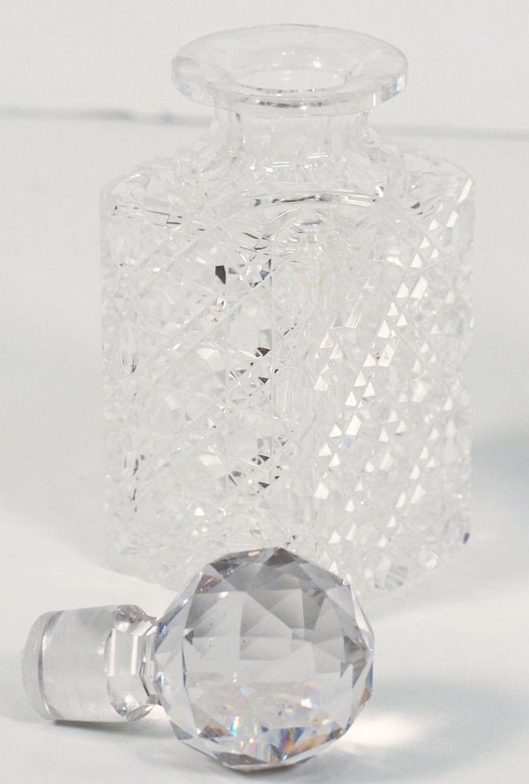 Betjemann's ThreeBottle Tantalus with Original Hobnail Crystal