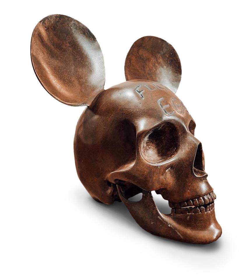 Ego del cazzo  - Scultura in bronzo marrone, 2021 in vendita 1