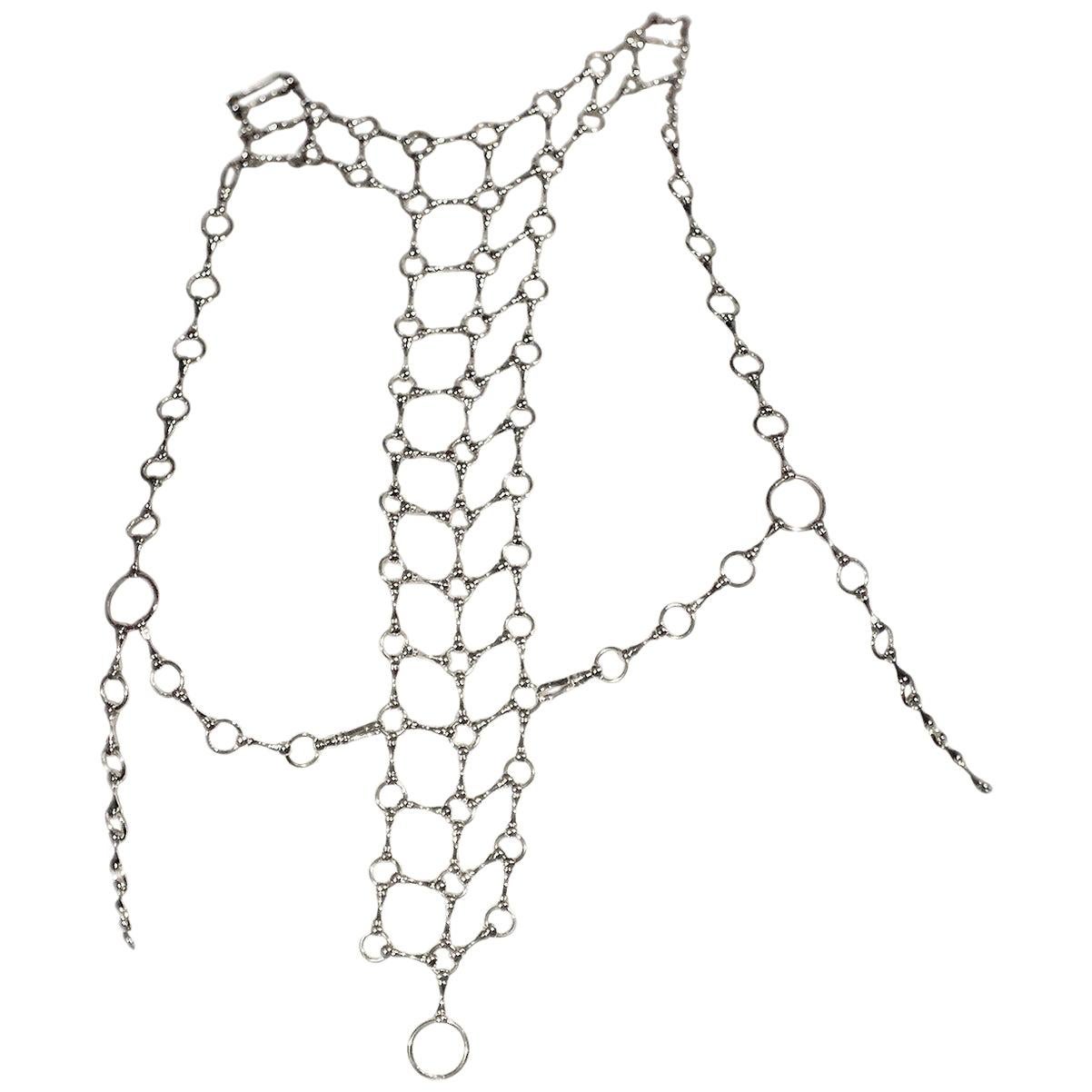 Betony Vernon „Body Chain Halskette“ Halskette aus Sterlingsilber 925, auf Lager