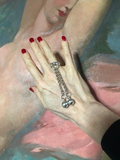 Betony Vernon Bague cocktail « Double Sphère Bague de cocktail » en argent sterling 925 en stock