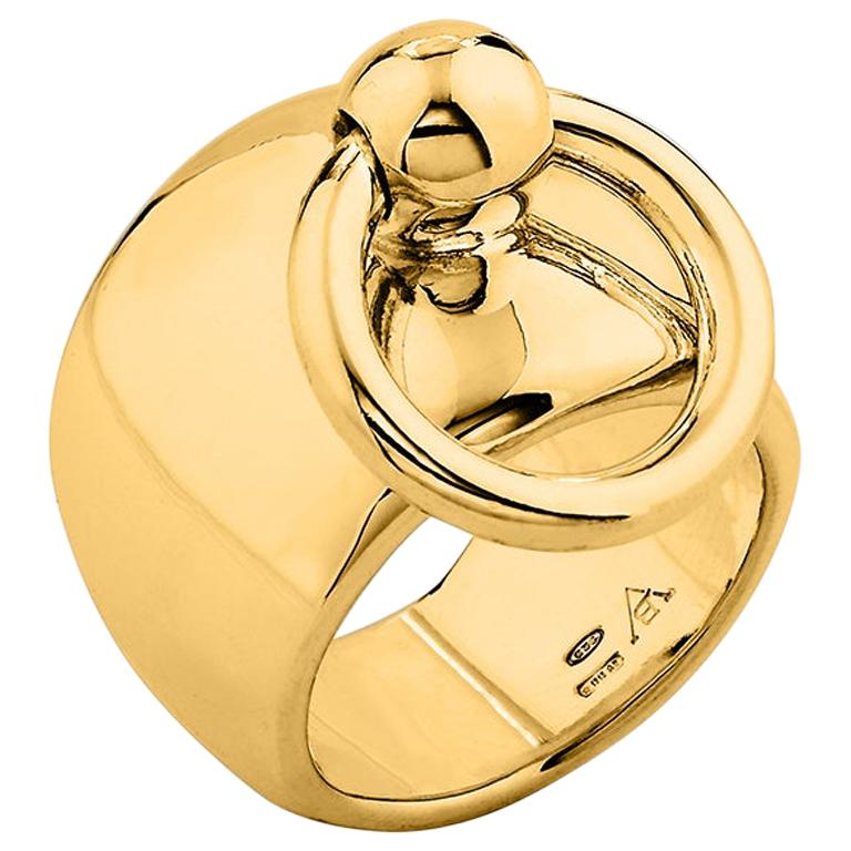 Betony Vernon Bague « O-Ring Band Large Ring » en or 18 carats en stock en vente