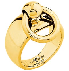 Betony Vernon "O'Ring Band Medium Ring" Ring 18 Karat Gold in Stock