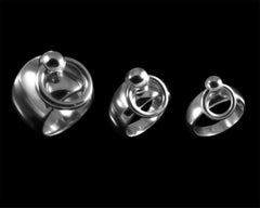 Betony Vernon „O-Ring Band Medium Ring“ Ring aus Sterlingsilber 925, auf Lager