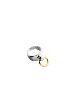 Betony Vernon "O-Ring Band Medium Ring" Sterling Silver 925 18K Gold