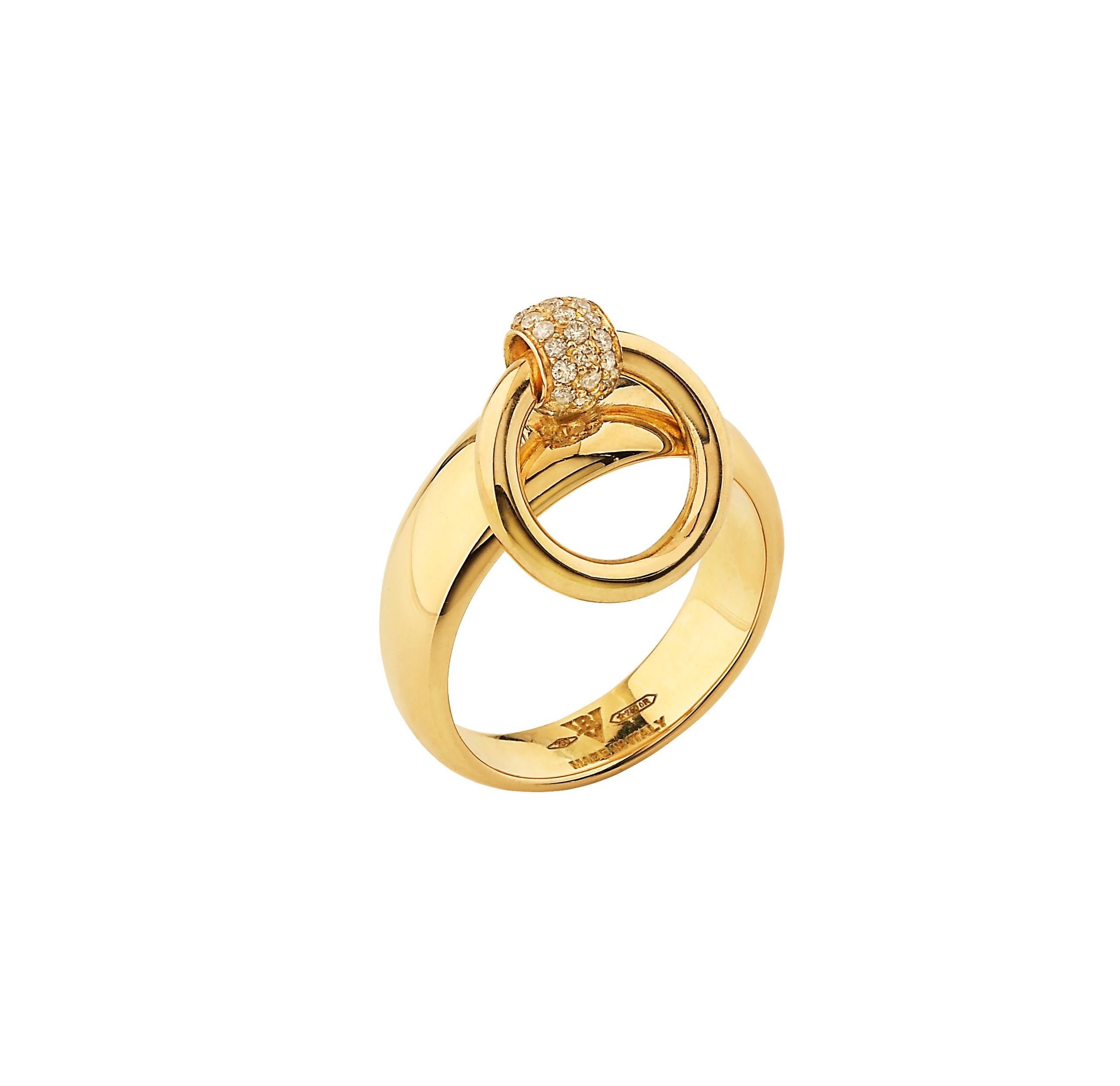 Betony Vernon, bague « Mini Ring O-Ring Band » en or 18 carats en stock en vente 2