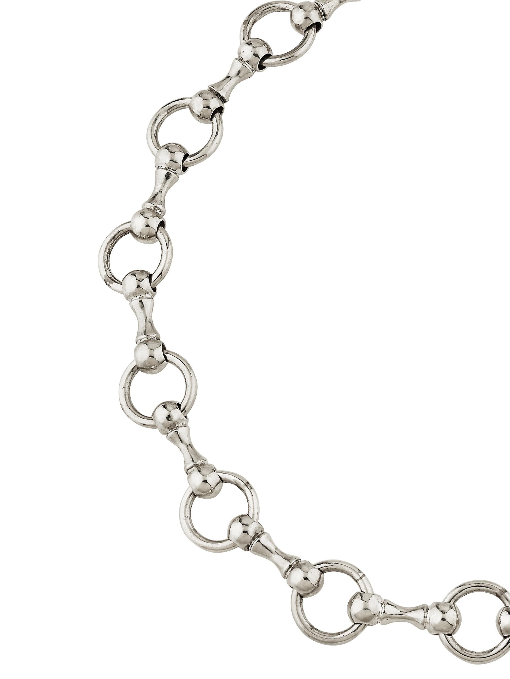 Contemporain Betony Vernon « O'Ring Chain Chain Medium Collier » en argent sterling 925 en stock en vente