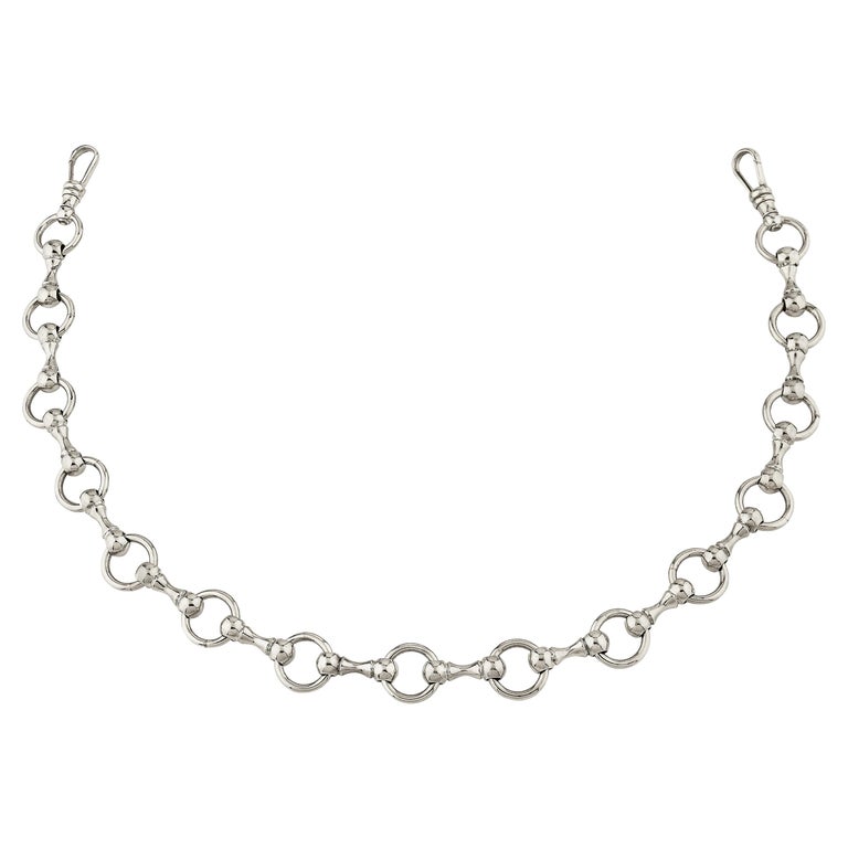 Betony Vernon O Ring Chain Medium Necklace Sterling Silver 925 In Stock For Sale At 1stdibs