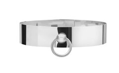 Betony Vernon "O-Ring Choker with Tassel Pendant" Necklace Sterling Silver 925