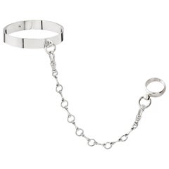 Vintage Betony Vernon "O'Ring Cuff Kit" Bracelet Chain Ring Sterling Silver 925 in Stock