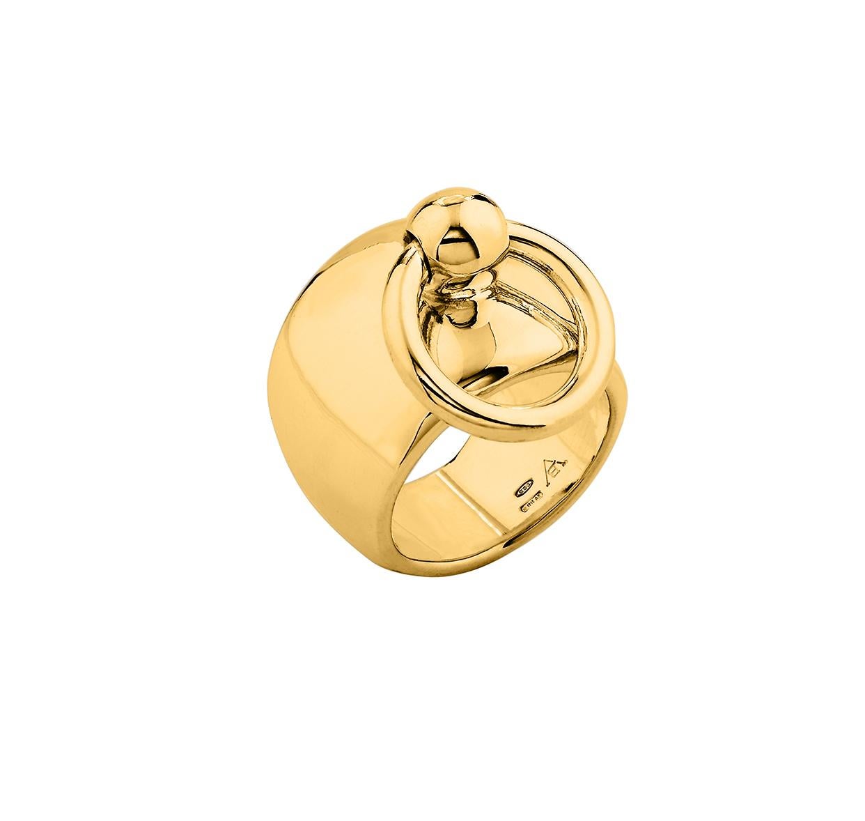 Betony Vernon „O-Ring Cuff Kit“ Medium Armbandkette Ring 18 Karat Gold (Zeitgenössisch) im Angebot