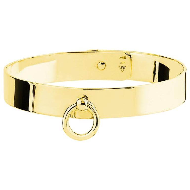18 Karat Gold Armband "O'Ring Cuff Mini" von Vernon, auf Lager im Angebot