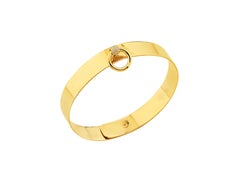 Betony Vernon "O-Ring Cuff mini Diamond Pavée" Bracelet en or 18 carats en stock