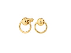 Betony Vernon "O'Ring Earrings Ruby Pavée" 18 Karat Gold
