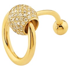 Betony Vernon "O-Ring Navel Piercing" Piercing 18K Gold Pavée Diamond