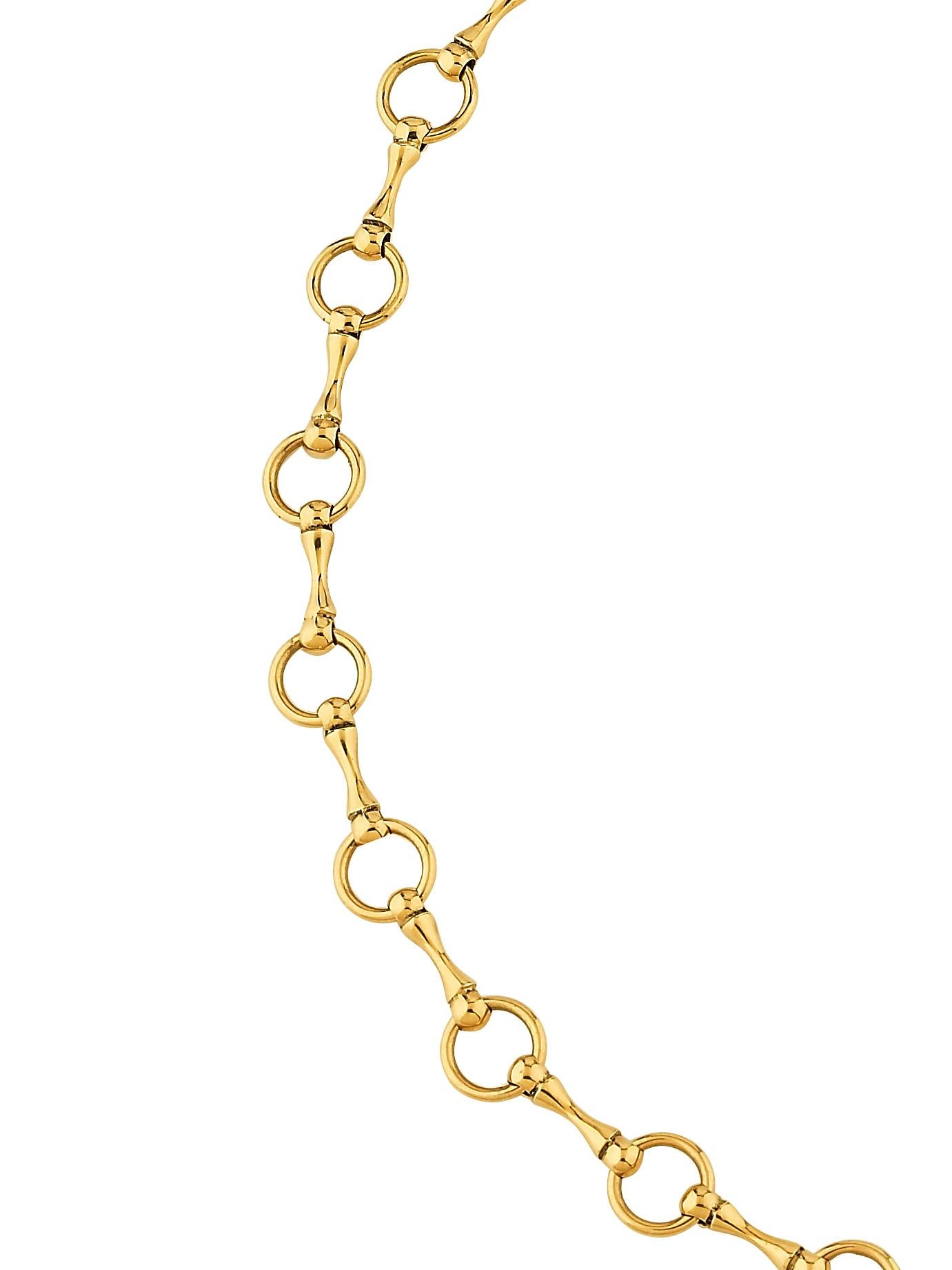 Betony Vernon, collier « O Ring Piercing Kit » en or 18 carats avec pavé de diamants en vente 3