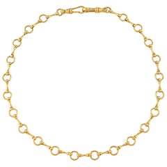 Betony Vernon „O'Ring Signature Kette Halskette Mini“ Halskette 18 Karat Gold