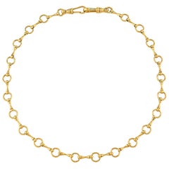 Halskette "O'Ring Signature Chain Halskette" von Beton Vernon aus 18 Karat Gold