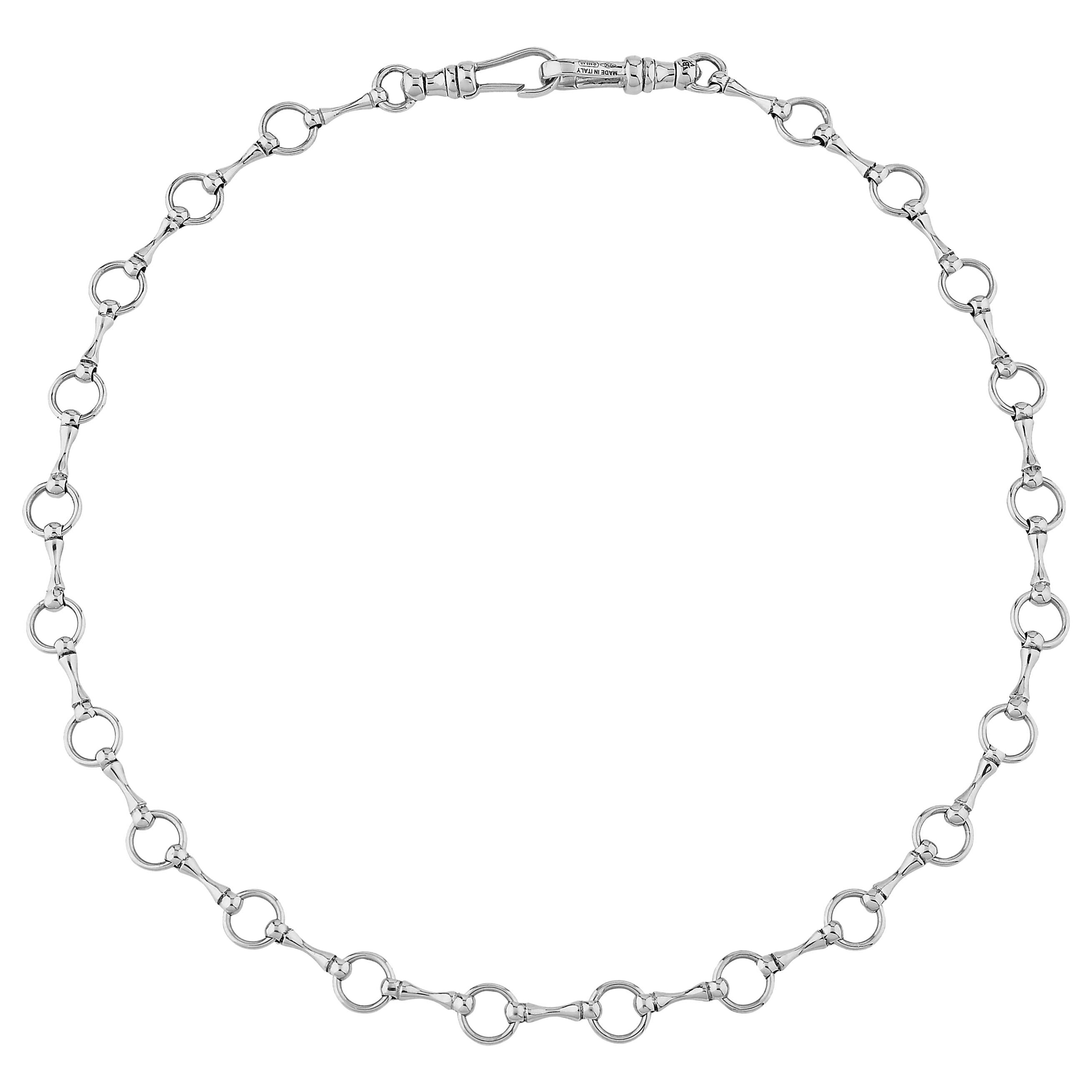 Betony Vernon "O'Ring Signature Chain" Necklace Sterling Silver 925 in Stock For Sale