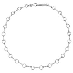 Betony Vernon, collier « O'Ring Signature Chain » en argent sterling 925 en stock