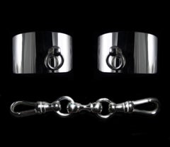 Betony Vernon "O'Ring Muñequera Gran Juego" Par de pulseras con eslabón Plata de ley 925