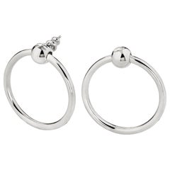 Betony Vernon "O'Ring Hoop Earrings" Sterling Silver 925 Earrings in Stock