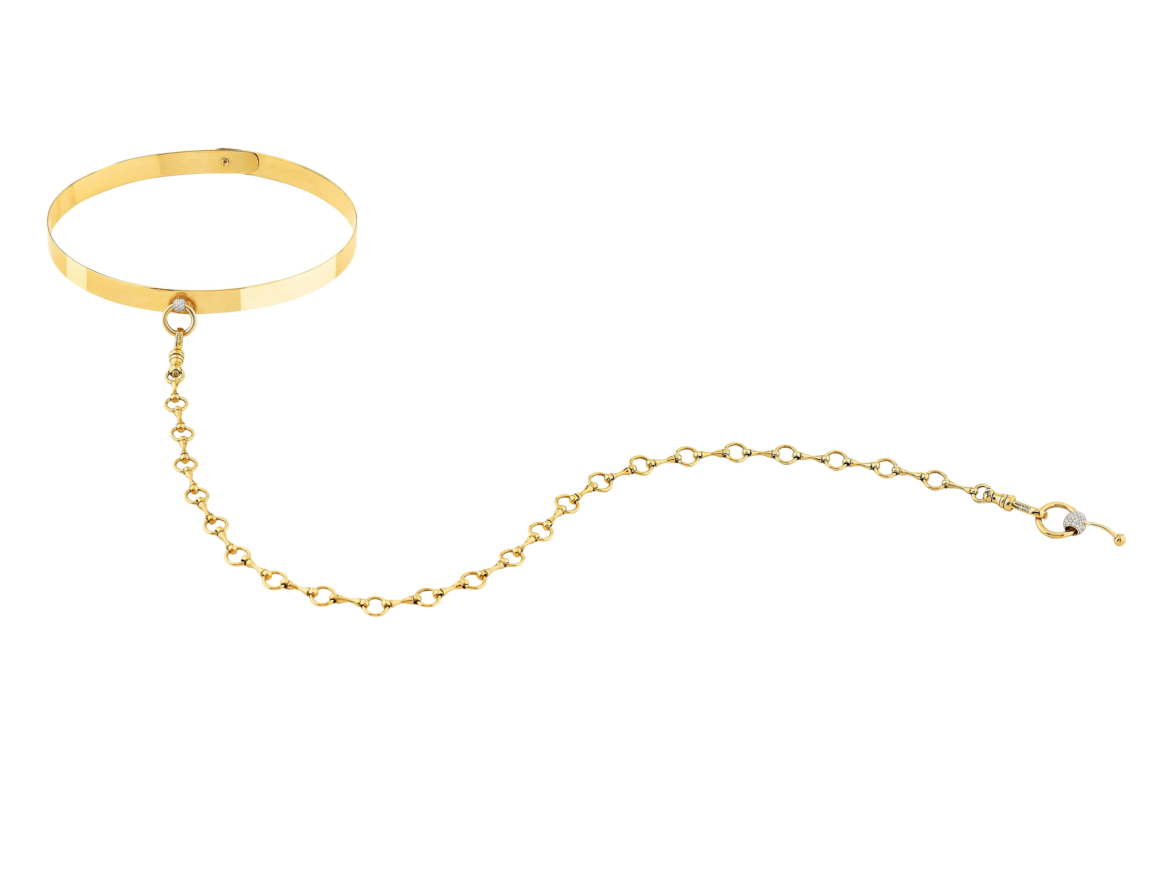 Betony Vernon „O'Ring Navel Piercing“ Piercing 18 Karat Gold auf Lager im Angebot 4