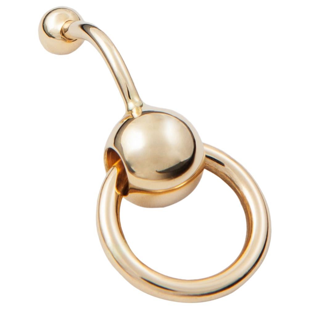 Betony Vernon „O'Ring Navel Piercing“ Piercing 18 Karat Gold auf Lager im Angebot