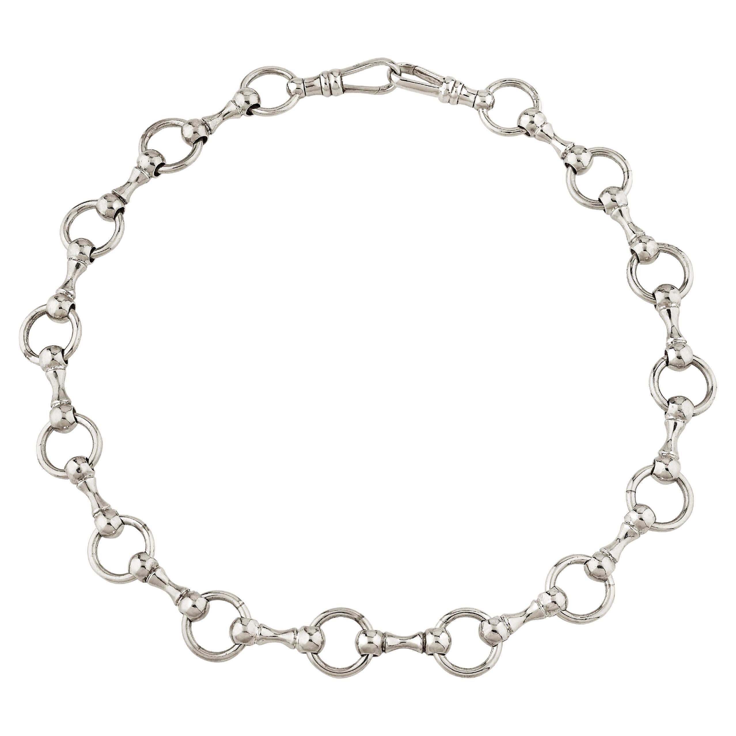 Betony Vernon « O'Ring Signature Chain Collier Large » en argent sterling 925 en stock
