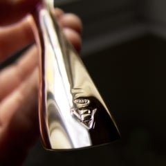 "Ostrich Feather Tickler Attachment" Sterling Silver 925 in Stock