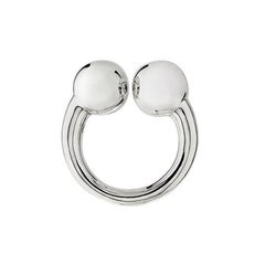 Betony Vernon "Small Double Sphere Massage Ring" Ring Sterling Silver 925