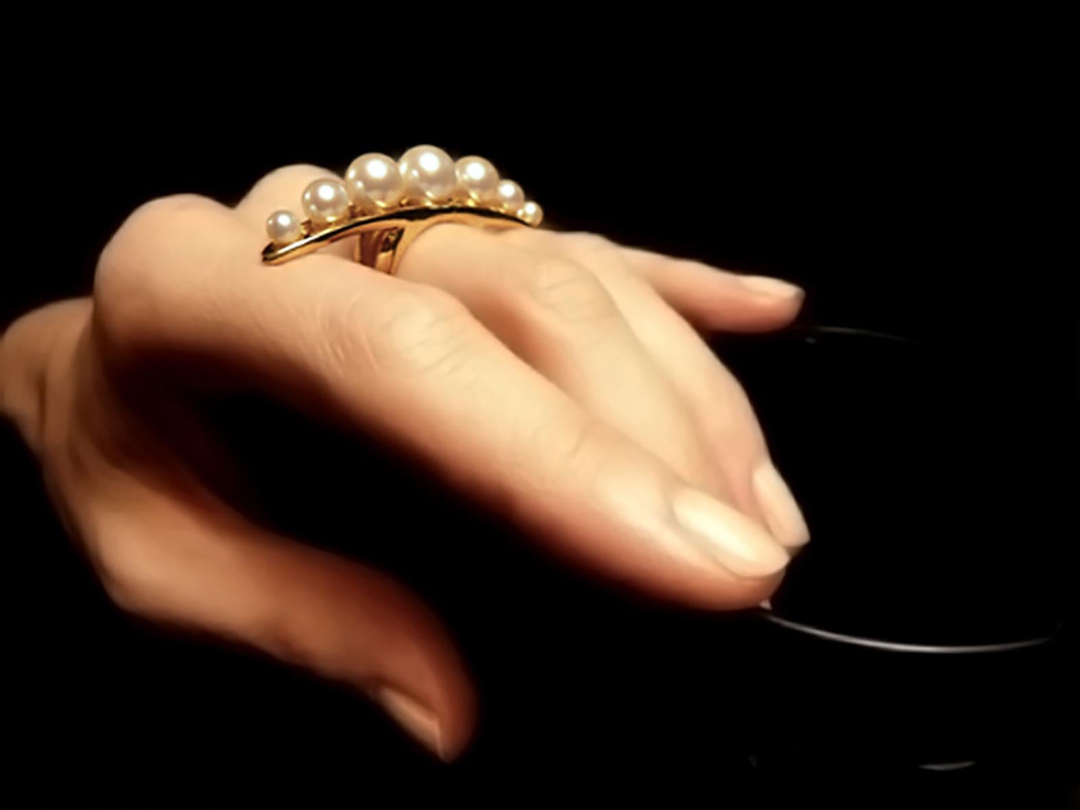 pearl string ring