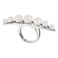 Betony Vernon "Anello per massaggio con filo di perle" - A. Silver 925 - In magazzino