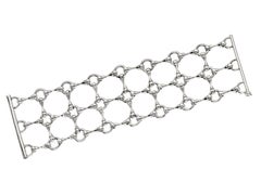 Betony Vernon Pulsera "Tres filas" Plata de ley 925