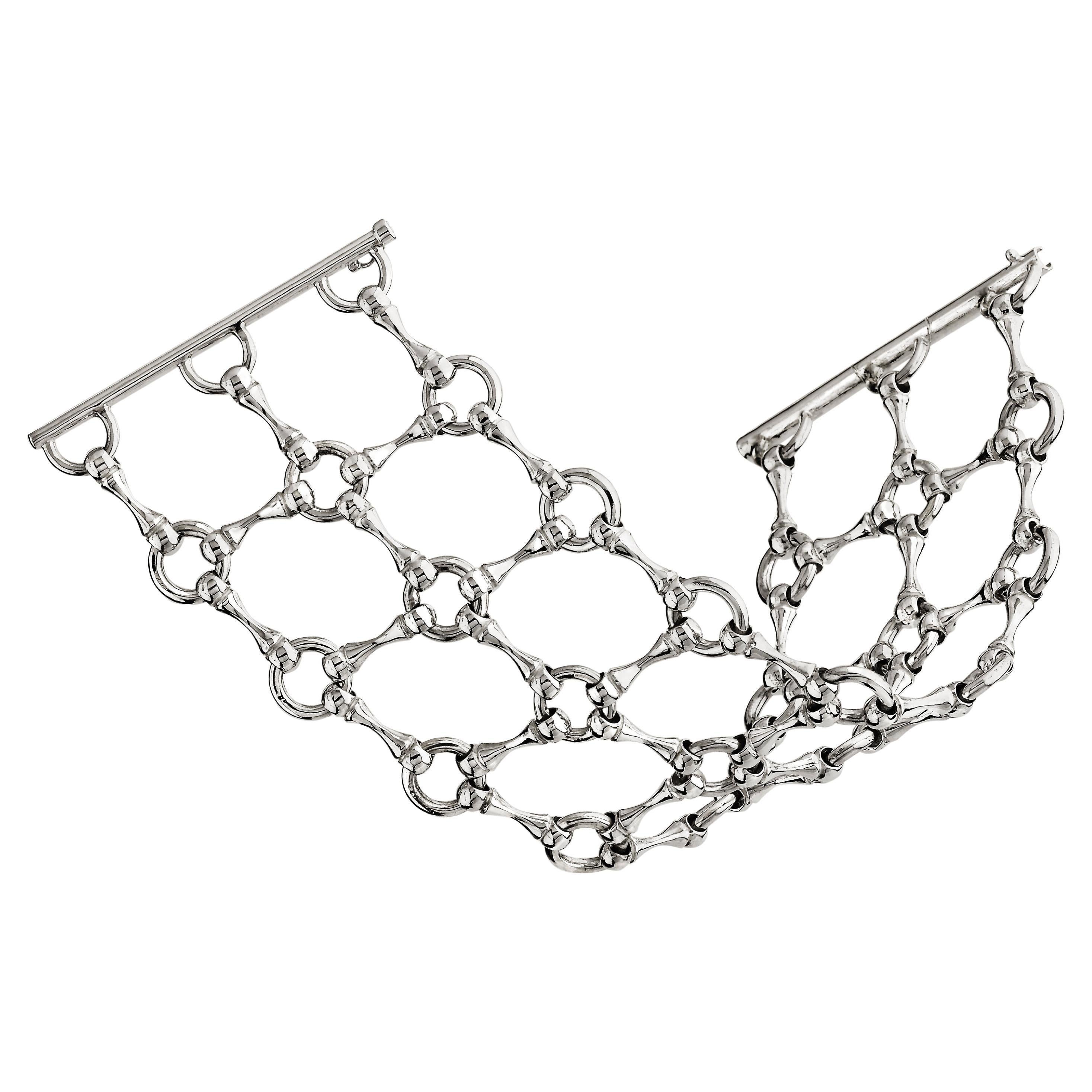 Betony Vernon Bracelet « Trois rangées de bracelets » en argent sterling 925 en vente