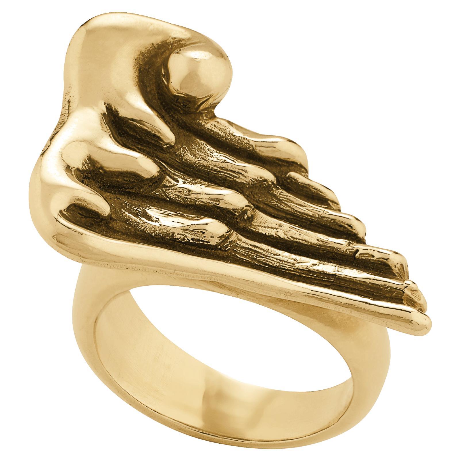 Betony Vernon "Wing Ring" Ring 18 Karat Gold in Stock For Sale