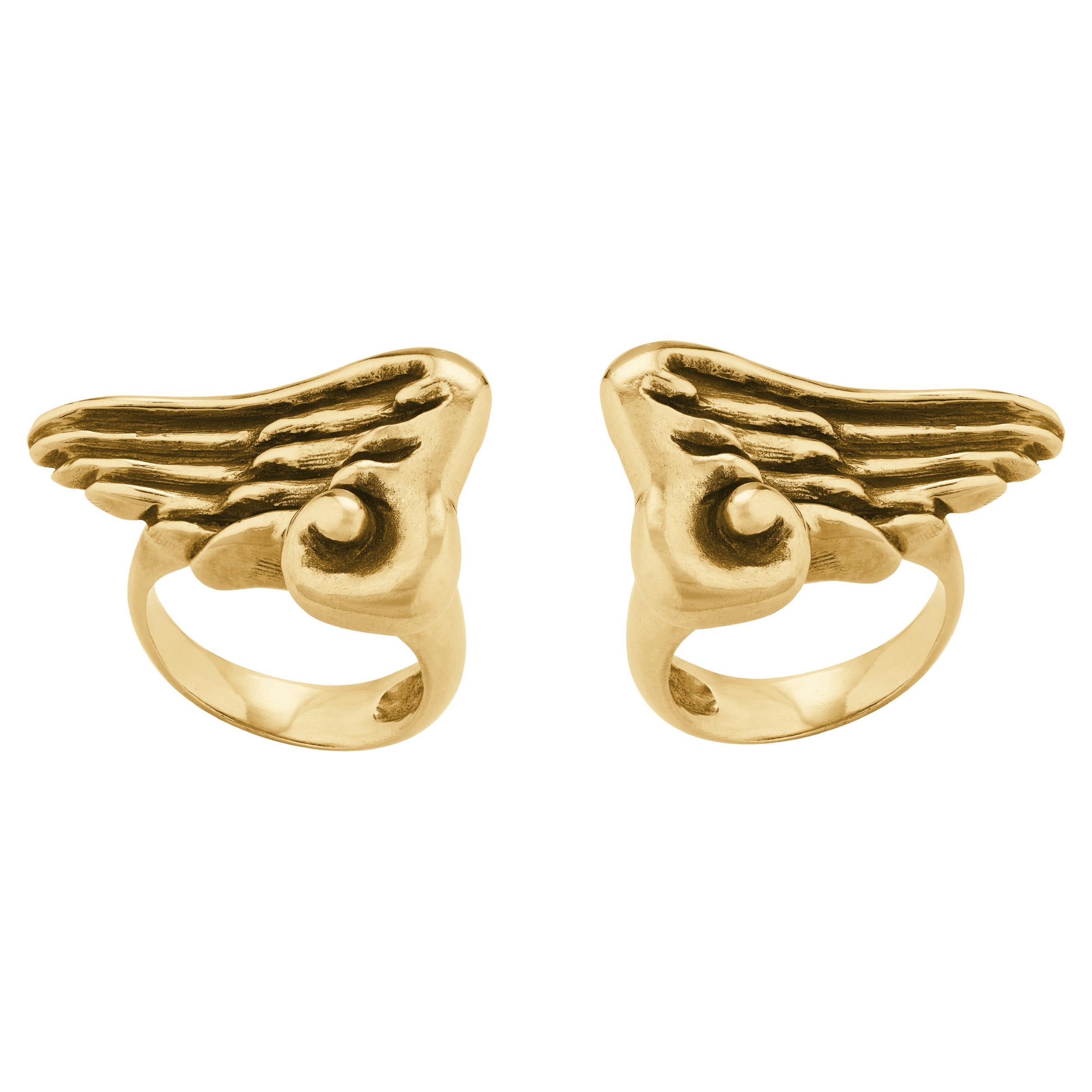 Betony Vernon "Wing Rings Set" Rings 18 Karat Gold in Stock For Sale