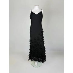 Betsey Johnson Vintage Black Silk Gown, c. Early 2000s