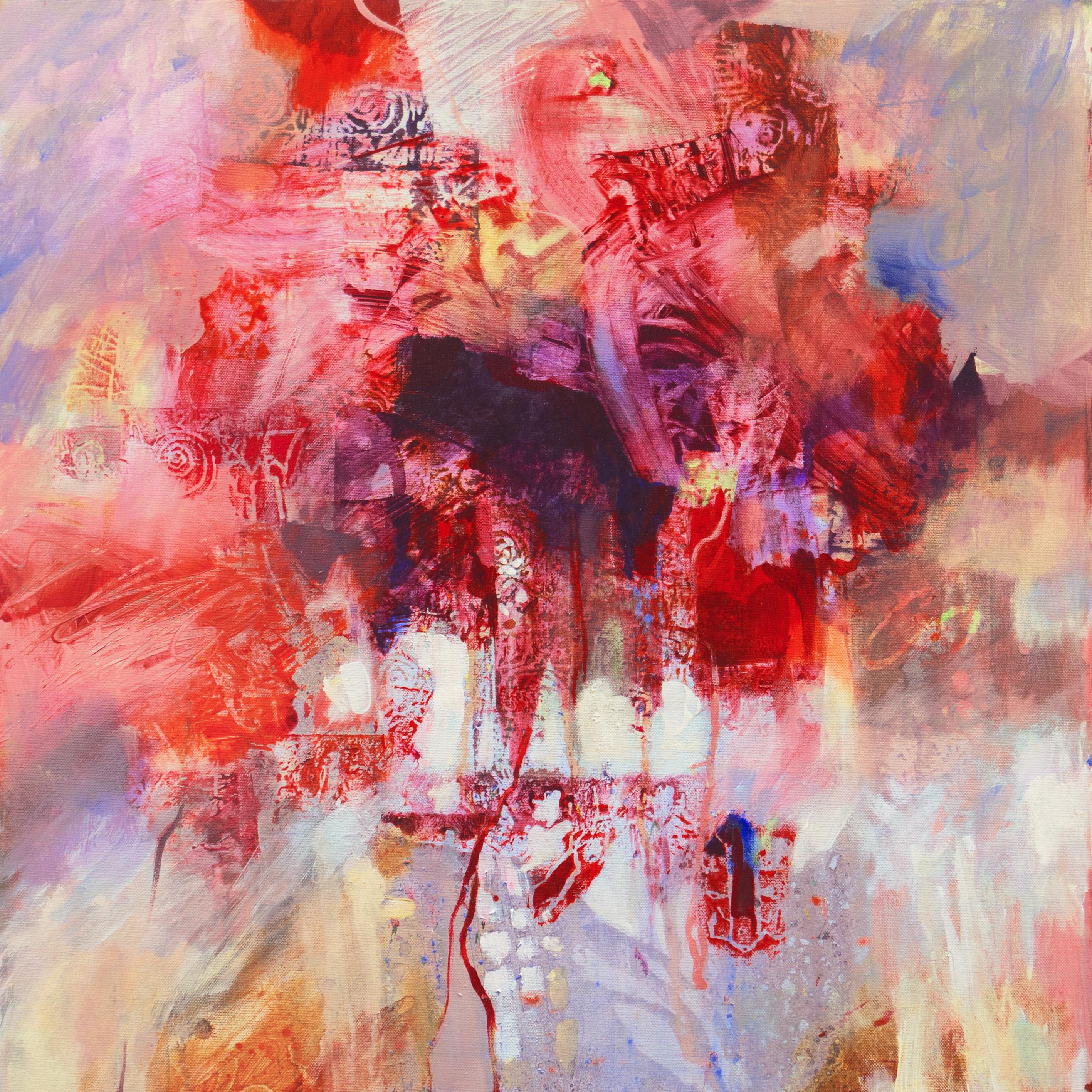„Abstract, Lilac and Rose“, American Watercolor Society, National WC Society im Angebot 2