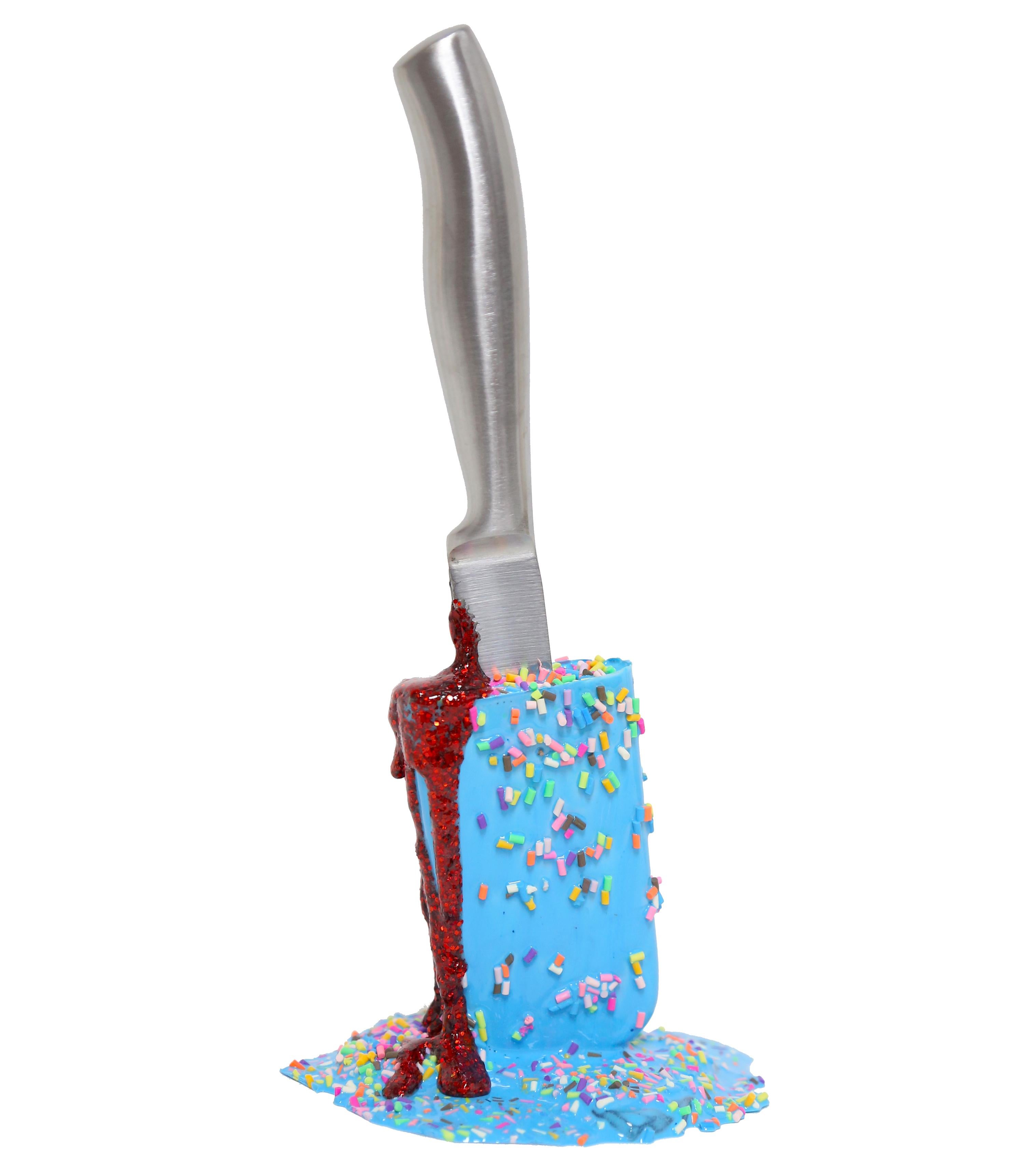 "Psycho Sprinkle Pop" -  Resin Popsicle Sculpture