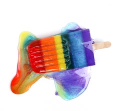 "Rainbow Splat"-Original Resin Sculpture 