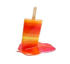 „Herbst Herbst“ – 6 Zoll Kunstharz-Popsicle-Skulptur