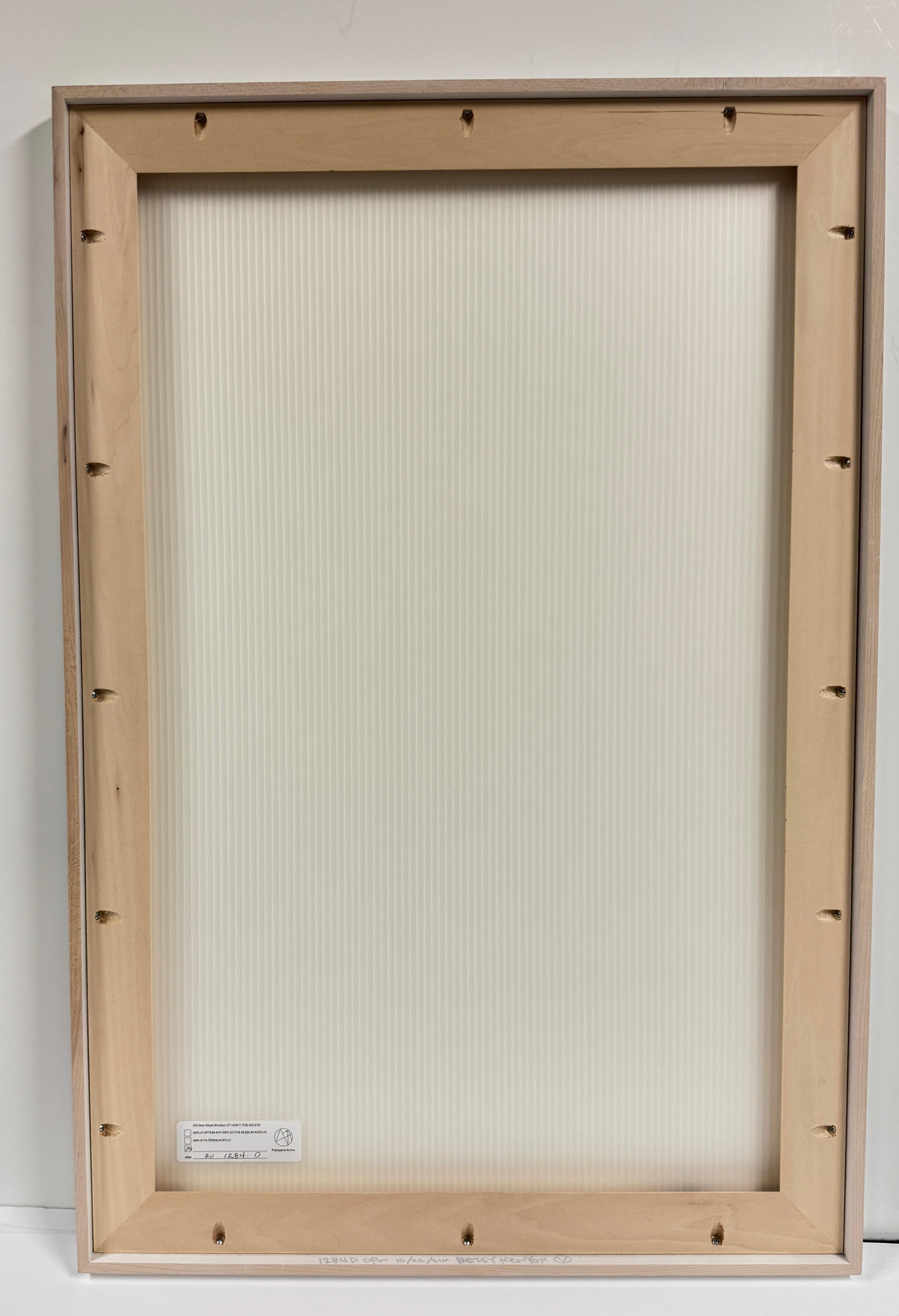 Tirage unique à la gélatine argentée en noir et blanc encadré 