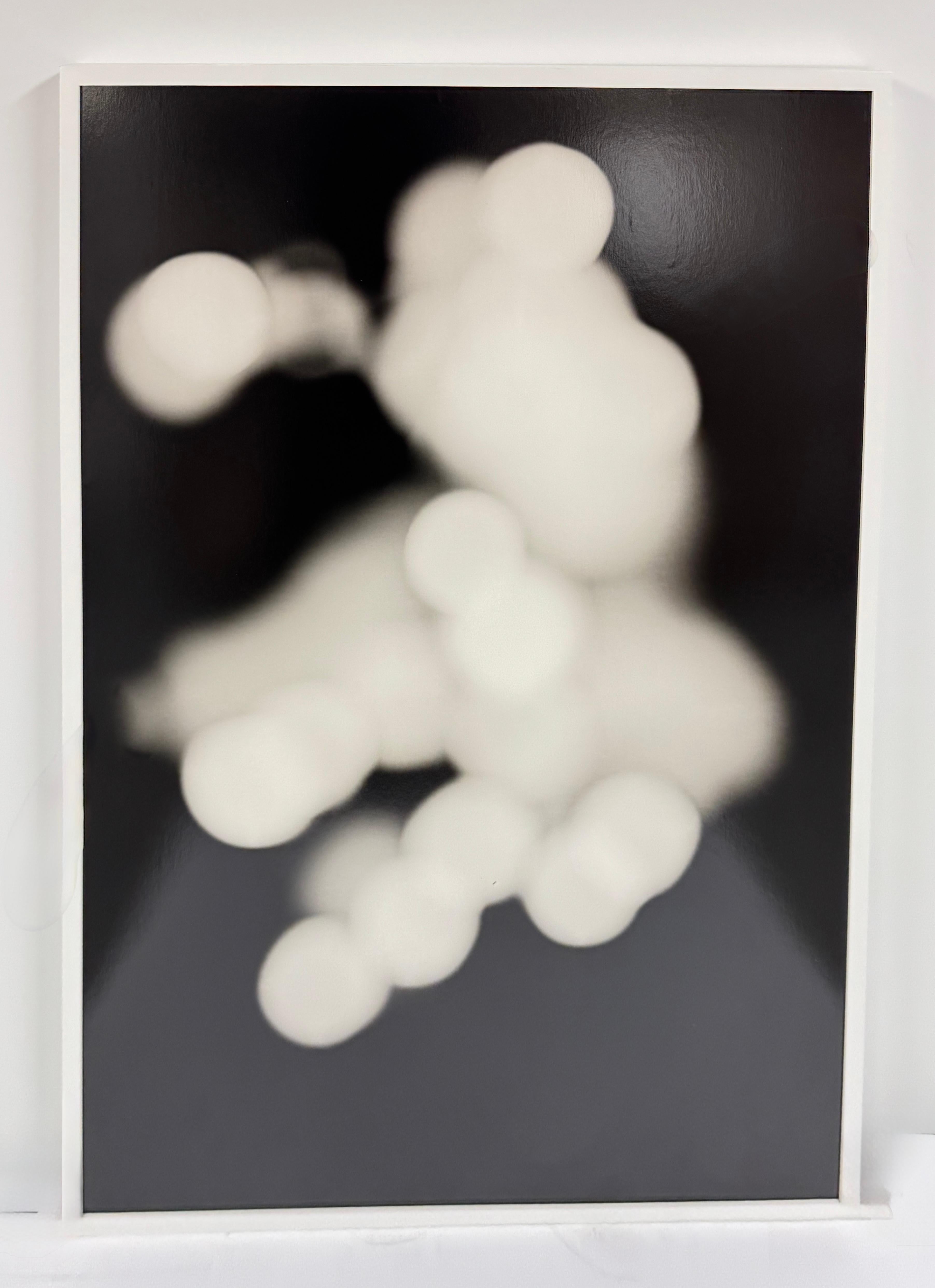 Tirage unique à la gélatine argentée en noir et blanc encadré 