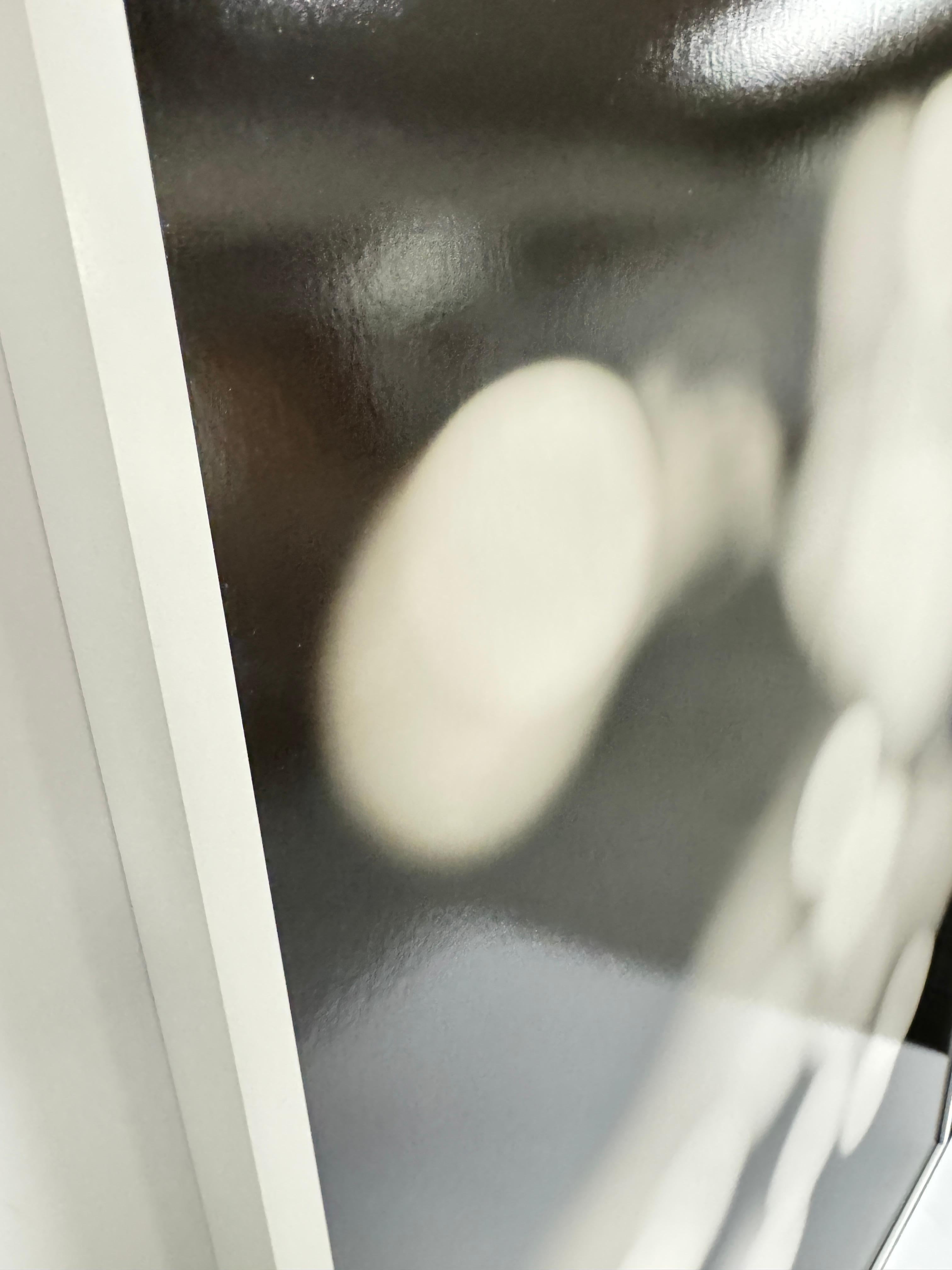 Tirage unique à la gélatine argentée en noir et blanc encadré 