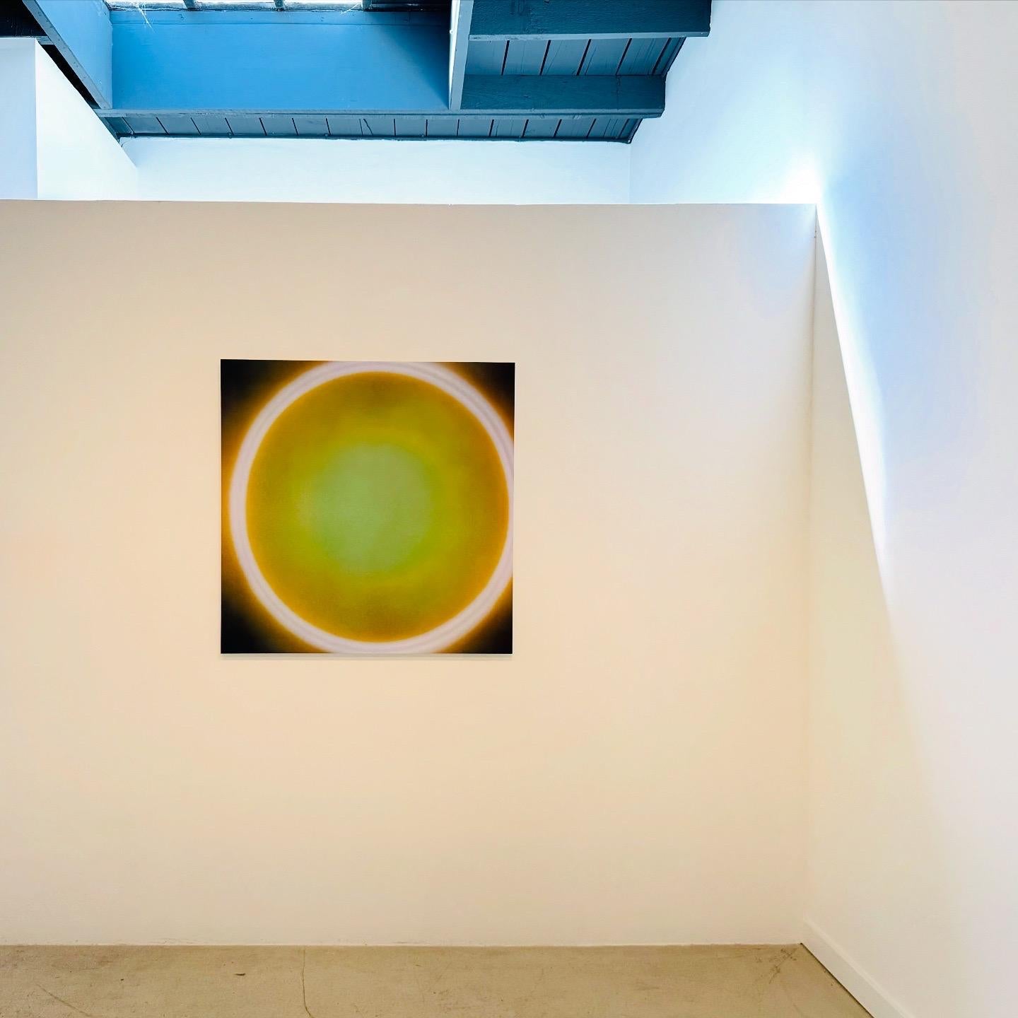 Fotografía en color, Celeste, Paisaje abstracto, Circular Amarillo, Verde - Photograph de Betsy Kenyon