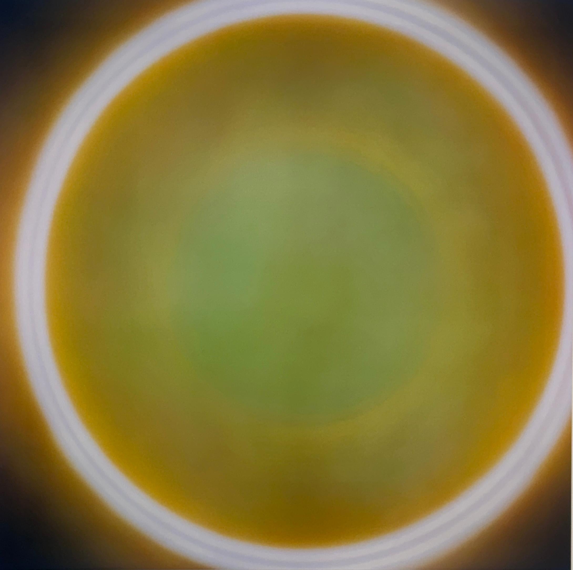 Fotografía en color, Celeste, Paisaje abstracto, Circular Amarillo, Verde en venta 6