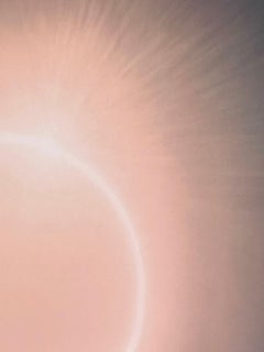 Farbfotografie, himmlisch, Landschaft, abstrakt kreisförmig rosa, limitierte Auflage