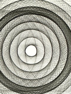 Black & White Photograph, Gelatin Silver Print, Abstract Geometric Circles