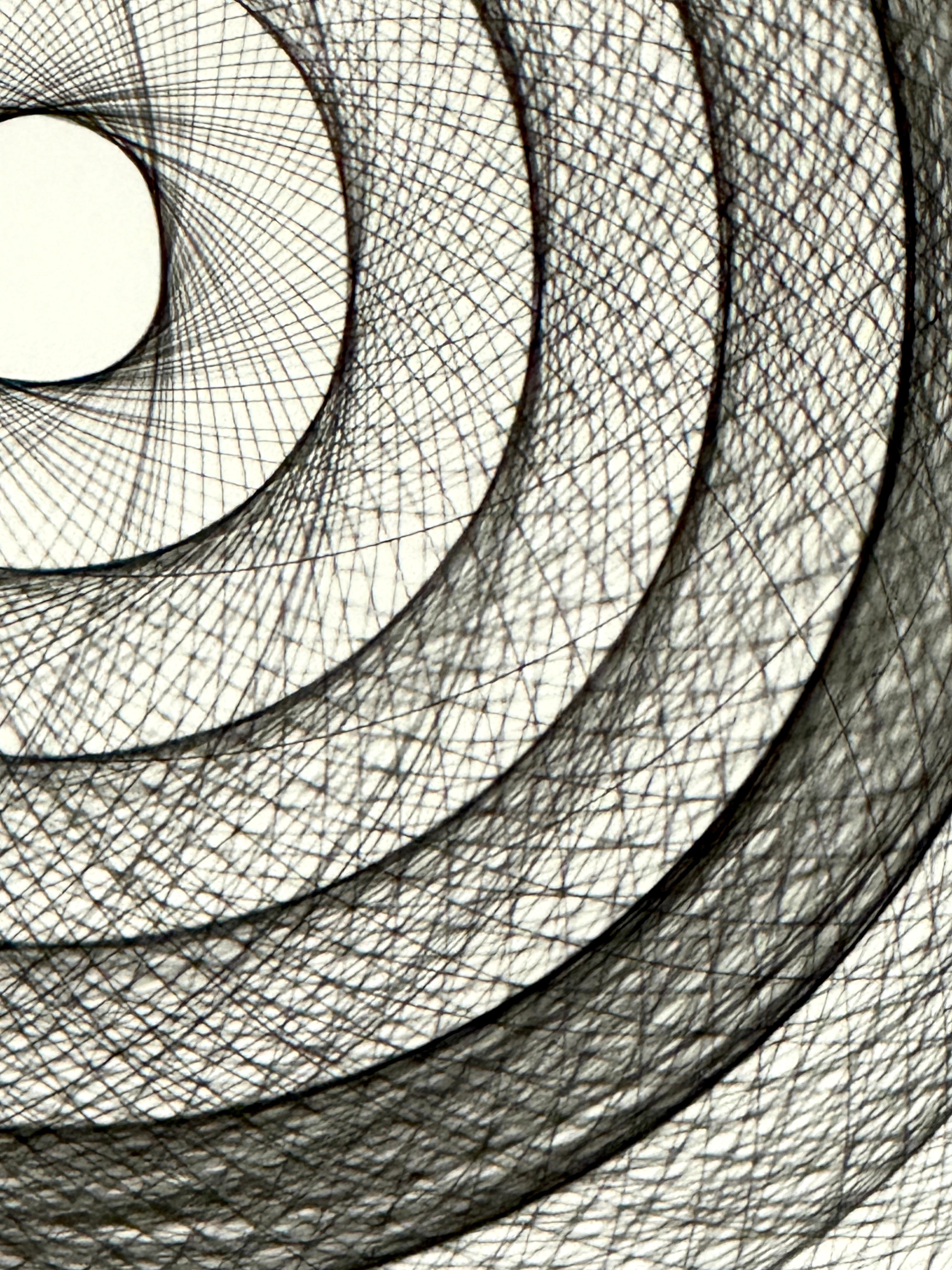 Black & White Photograph, Gelatin Silver Print, Abstract Geometric Circles For Sale 6