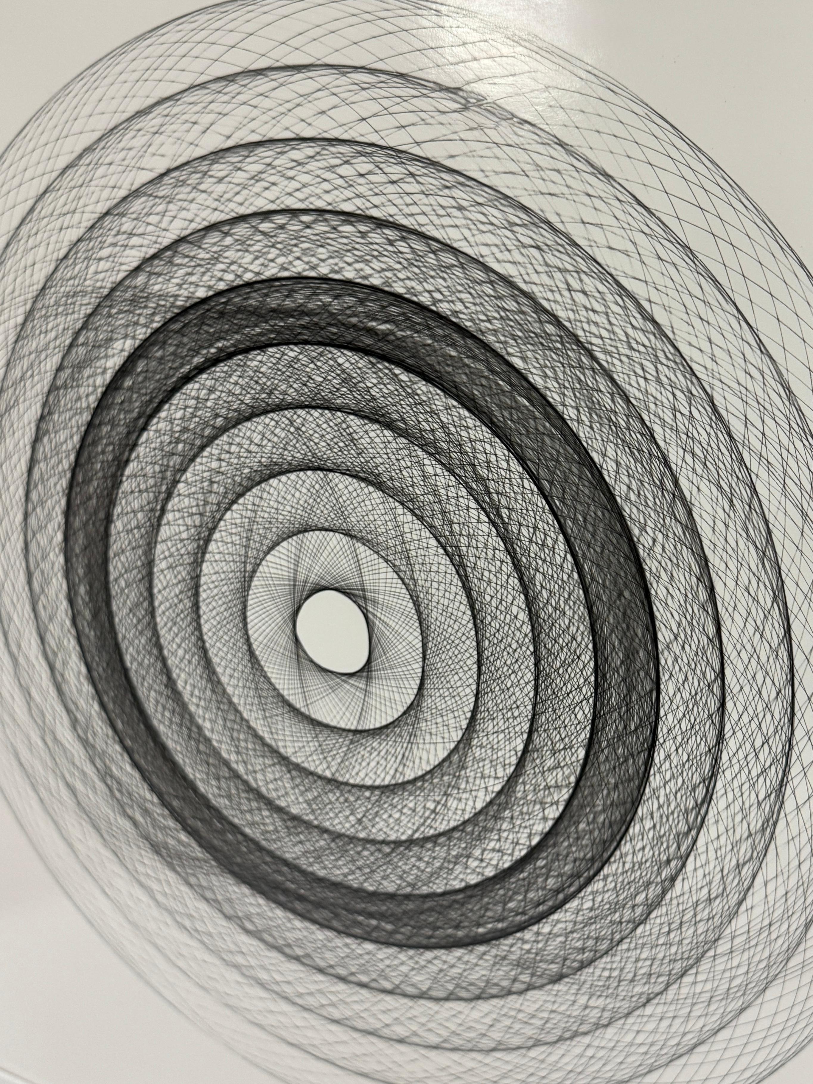 Black & White Photograph, Gelatin Silver Print, Abstract Geometric Circles For Sale 7